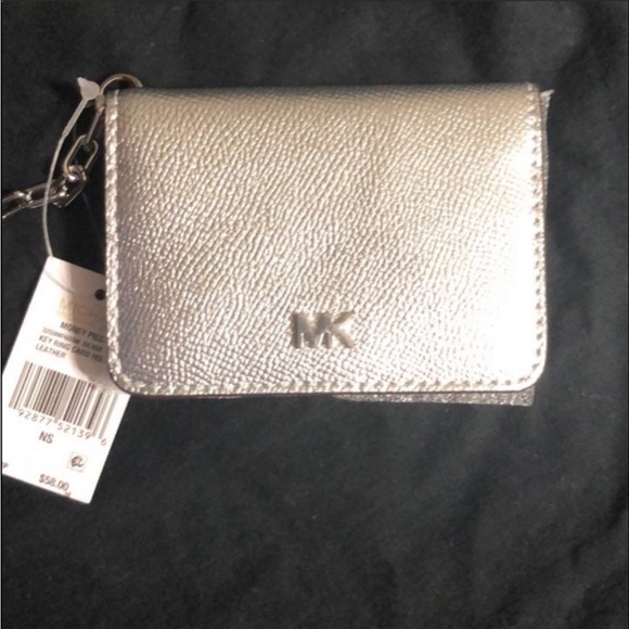 AuthenticMichael Kors leather key ring card holder - Picture 2 of 9